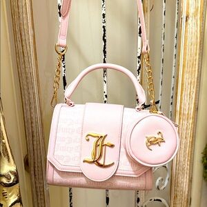 Juicy Couture Pink Mini Bag with Gold Details